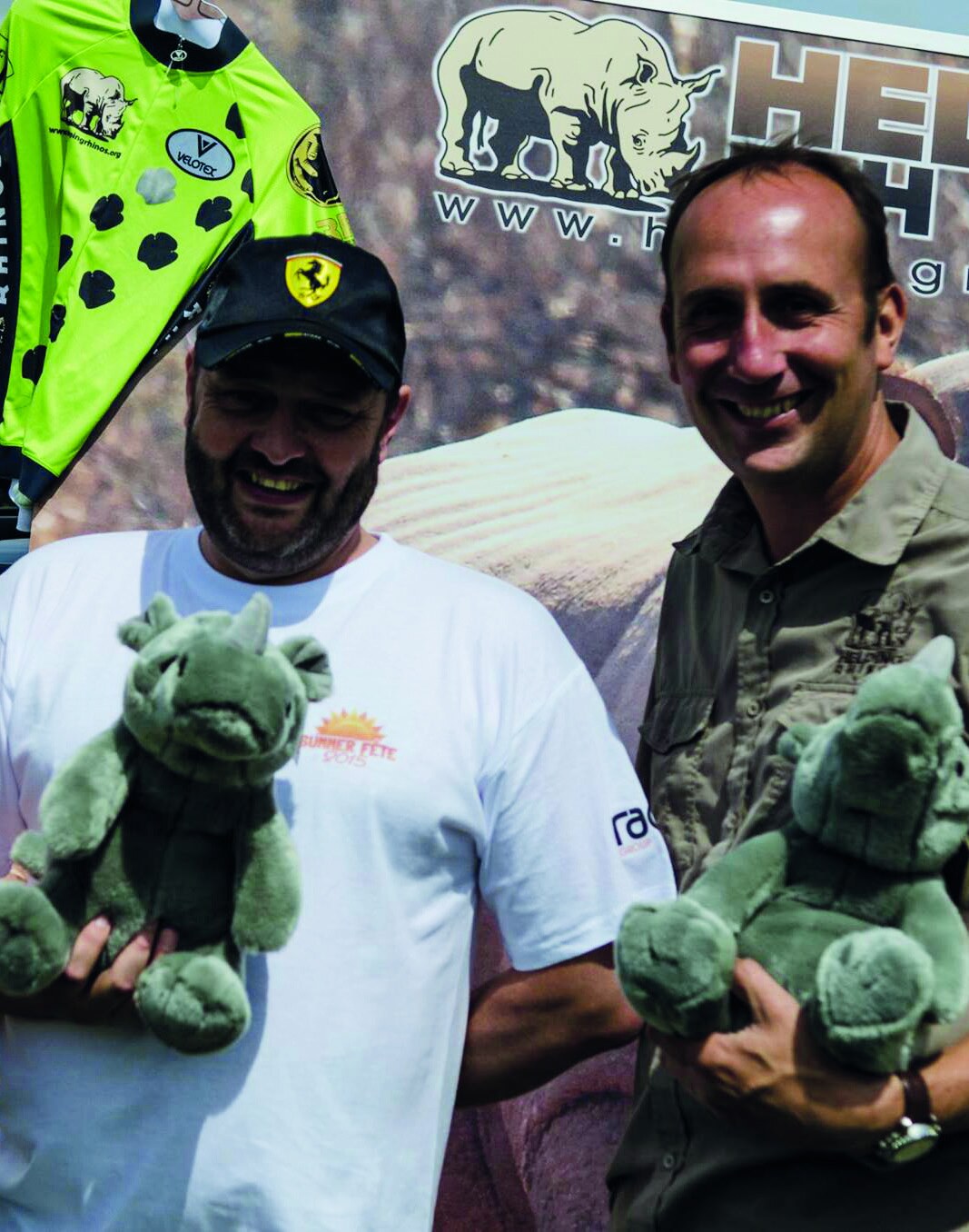Helping Rhinos charity support photograph