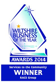 Wiltshire Business Awards Services to the Community winner badge