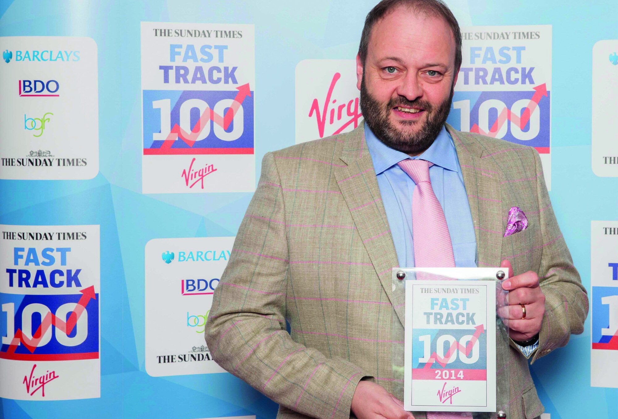 Fast Track 100 award photograph