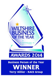 Wiltshire Business Awards Business Person of the Year winner badge